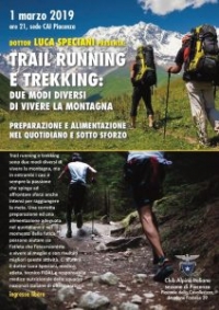 CAI PIACENZA  - 1 MARZO  - TRAIL RUNNING E TREKKING: DUE MODI DIVERSI DI VIVERE LA MONTAGNA