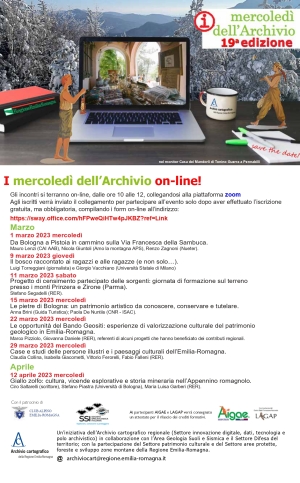 I mercoledì dell&#039;archivio - edizione 2023