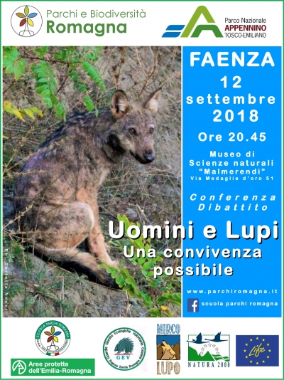 Conferemza UOMINI e LUPI una convicenza possibile - FAENZA - Ente Parchi Romagna