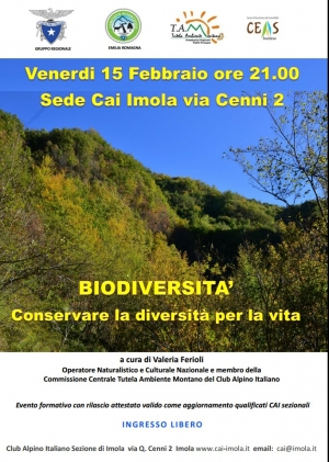 15 febbraio Conservare la diversità per la vita