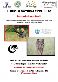 Cai Bologna - Il ruolo naturale del Lupo - 23 febbraio